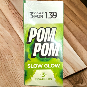 Pom Pom Cigarillos Pouch 3pk / 99c Display-15ct | SoCAL Distro LLC